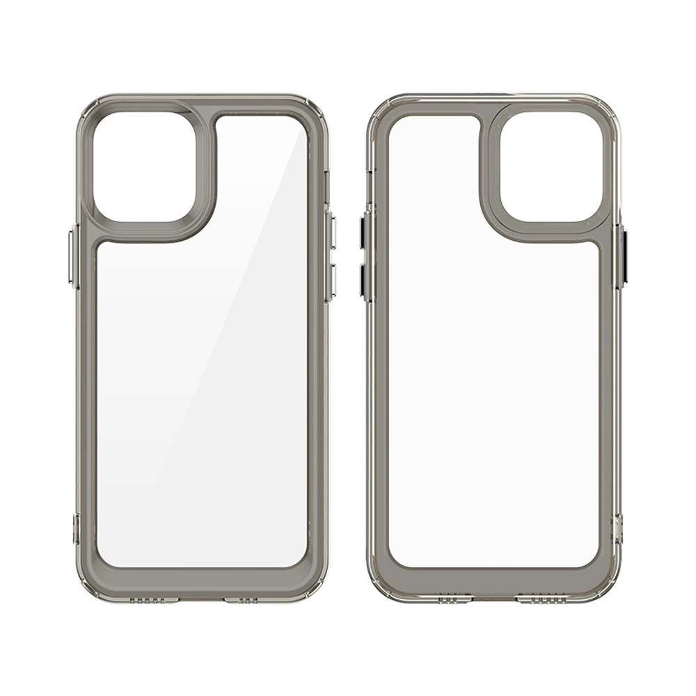 Outer Space Case for iPhone 12 hard cover with gel frame blueeng