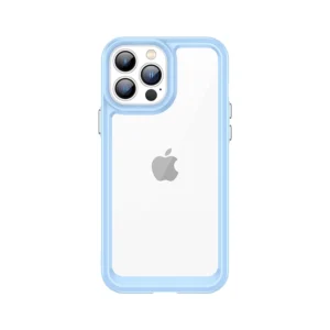 Outer Space Case for iPhone 13 Pro Max hard cover with gel frame blueeng