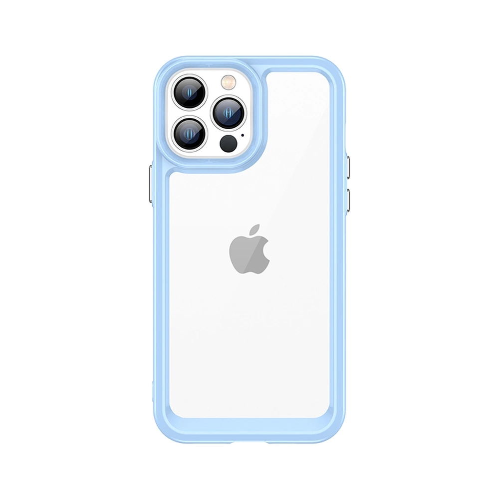 Outer Space Case for iPhone 13 Pro Max hard cover with gel frame blueeng