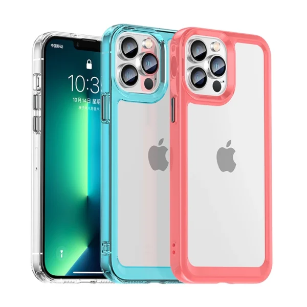 Outer Space Case for iPhone 13 Pro Max hard cover with gel frame blueeng
