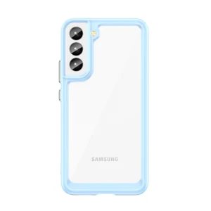 Outer Space Case Cover for Samsung Galaxy S22 + (S22 Plus) Hard Cover with Gel Frame Blueeng