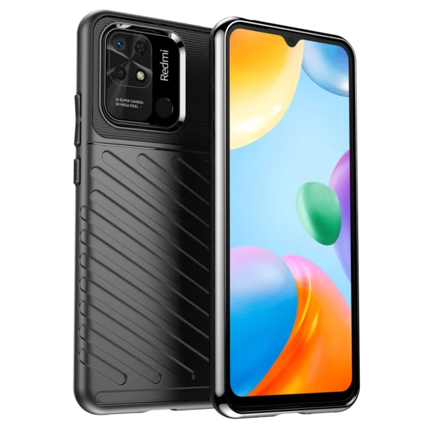 Thunder Case Flexible armored cover for Xiaomi Redmi 10C blackeng