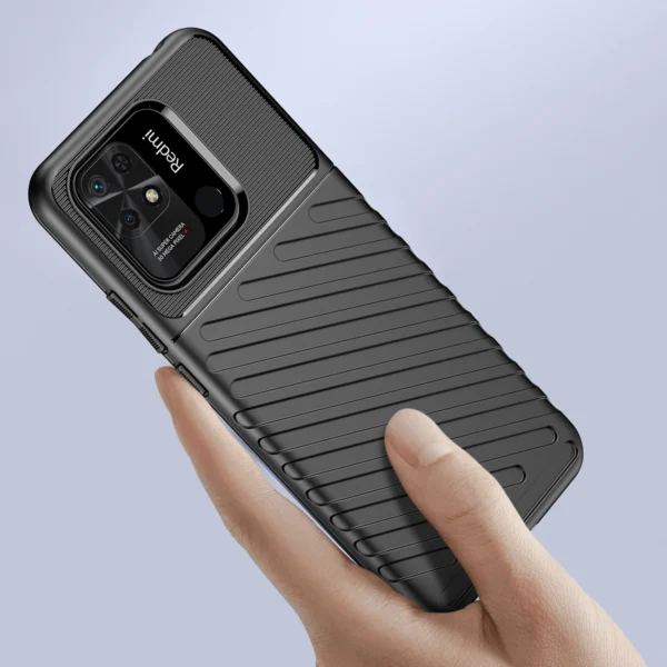Thunder Case Flexible armored cover for Xiaomi Redmi 10C blackeng