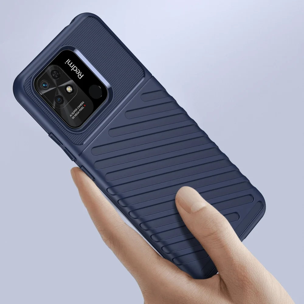 Thunder Case Flexible armored cover for Xiaomi Redmi 10C blueeng