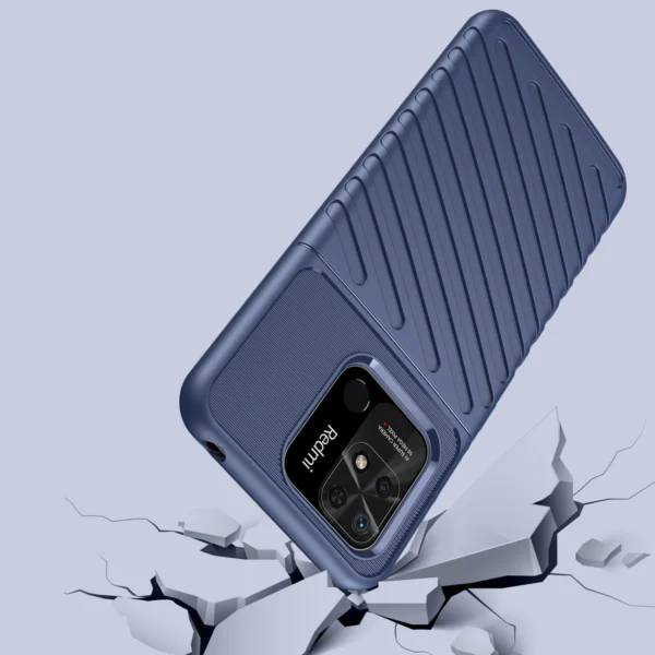 Thunder Case Flexible armored cover for Xiaomi Redmi 10C blueeng