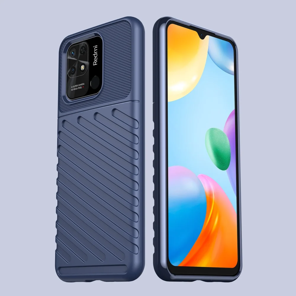 Thunder Case Flexible armored cover for Xiaomi Redmi 10C blueeng