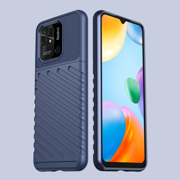 Thunder Case Flexible armored cover for Xiaomi Redmi 10C blueeng