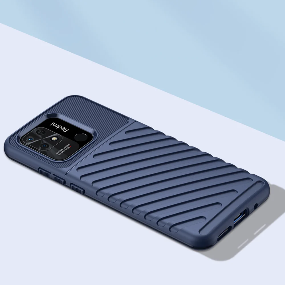 Thunder Case Flexible armored cover for Xiaomi Redmi 10C blueeng