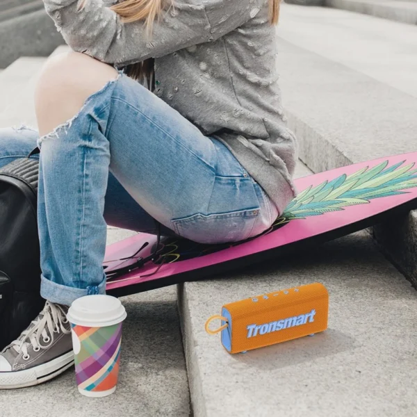 Tronsmart Trip Wireless Bluetooth 5.3 Speaker Waterproof IPX7 10W Orangeeng