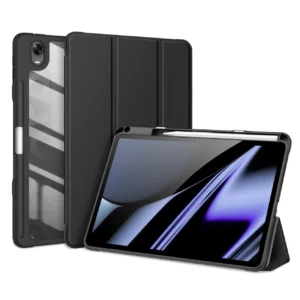 Dux Ducis Toby Armored Flip Smart Case for Oppo Pad with Stylus Holder Blackeng