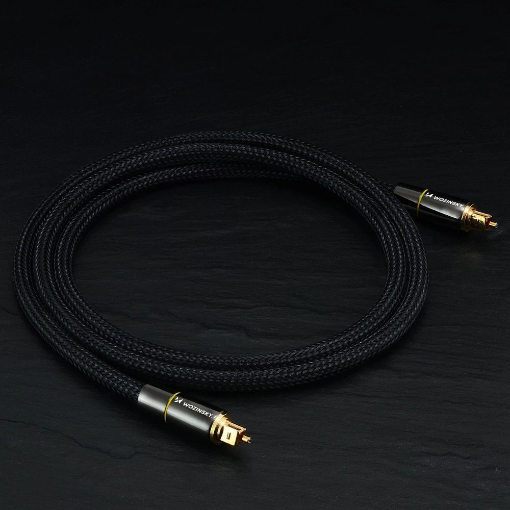 Wozinsky optical cable audio cable digital optical fiber Toslink SPDIF 3m black (WOPT-30)eng
