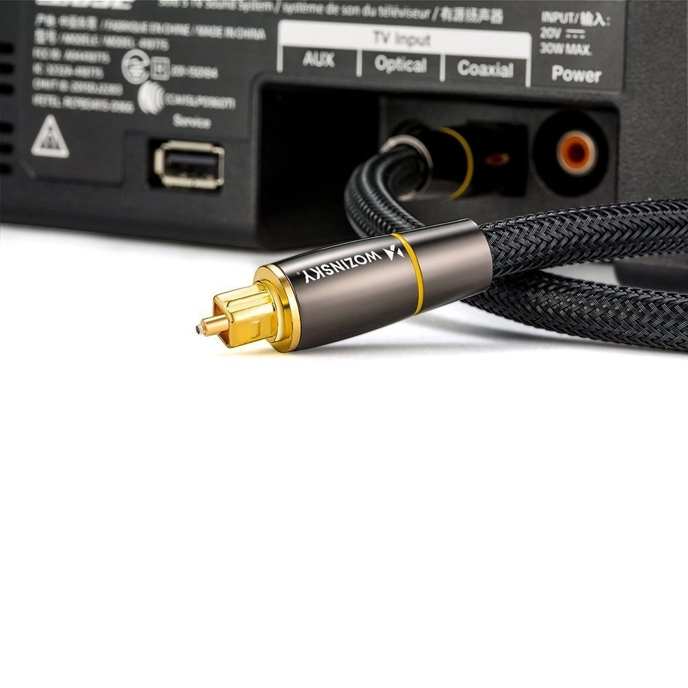Wozinsky optical cable audio cable digital optical fiber Toslink SPDIF 3m black (WOPT-30)eng