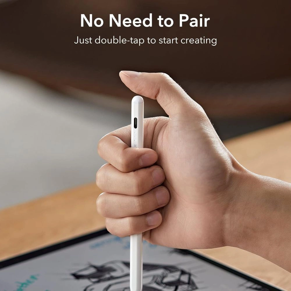 ESR Digital+ Magnetic Stylus Pen for iPad - Whiteeng