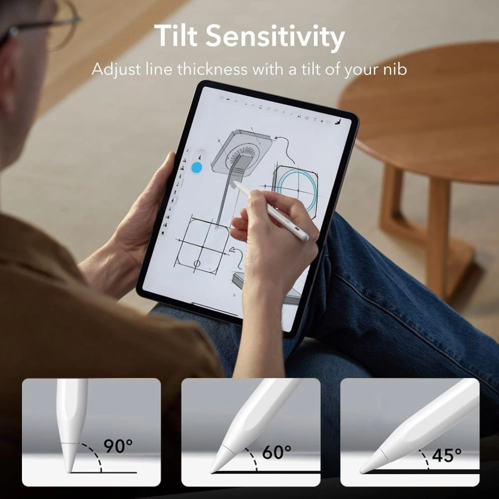 ESR Digital+ Magnetic Stylus Pen for iPad - Whiteeng