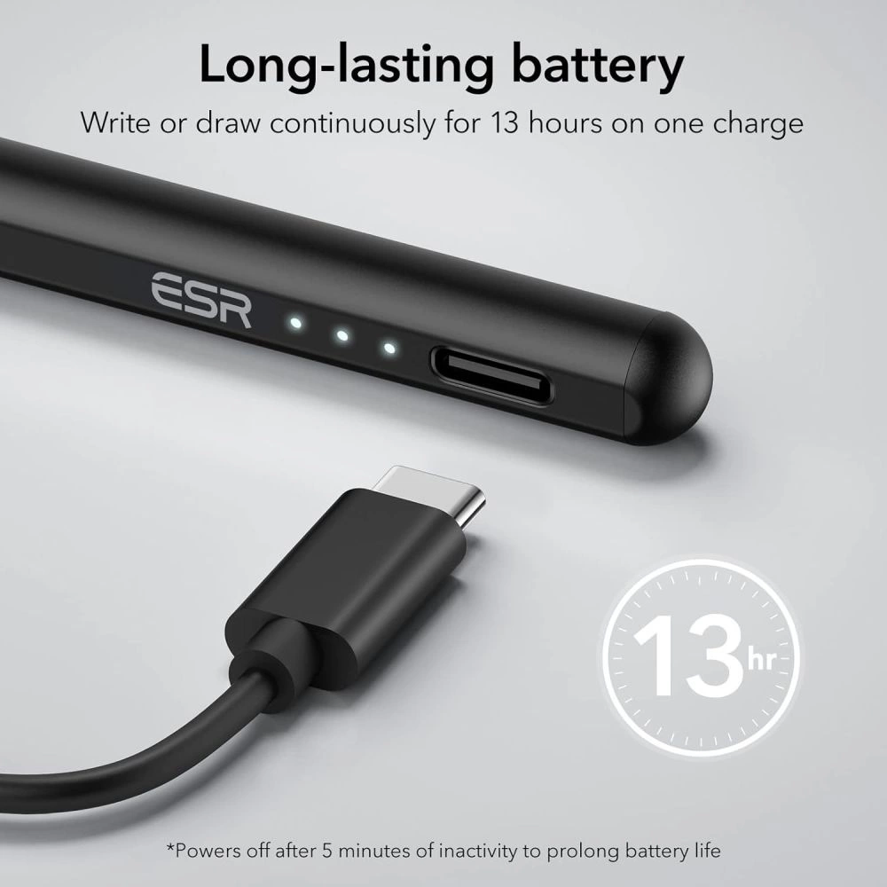 ESR Digital+ Magnetic Stylus Pen for iPad - Blackeng