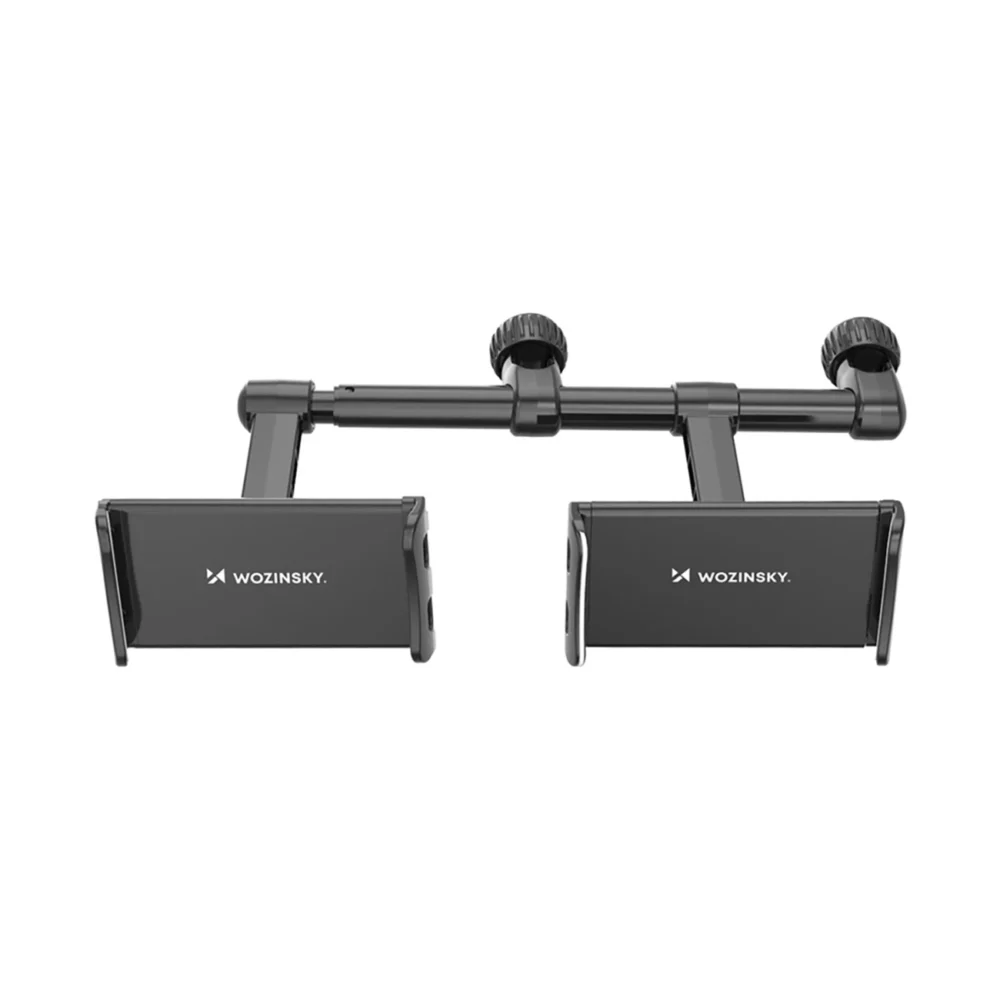 Wozinsky dual car phone holder for headrest black (WTHBK1)eng