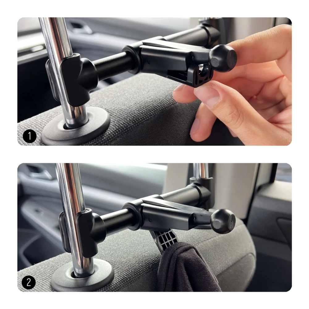 Wozinsky car headrest holder with hanger black (WTHBK2)eng