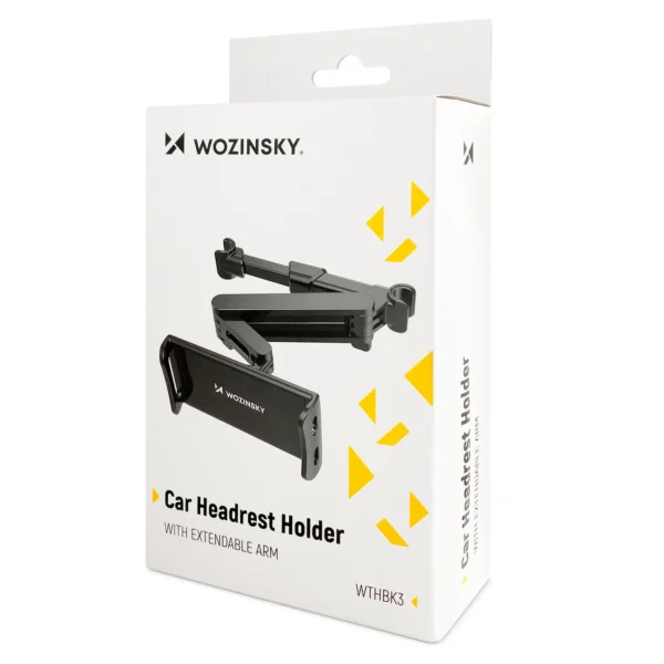 Wozinsky adjustable tablet or phone headrest holder black (WTHBK3)eng