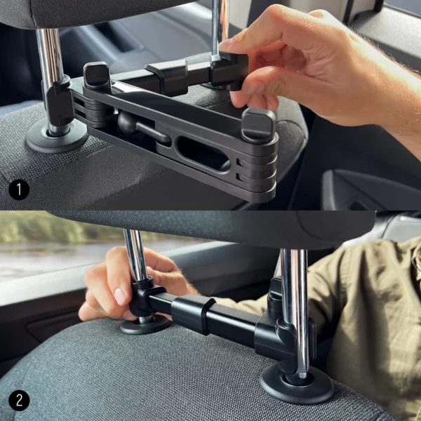 Wozinsky adjustable tablet or phone headrest holder black (WTHBK3)eng