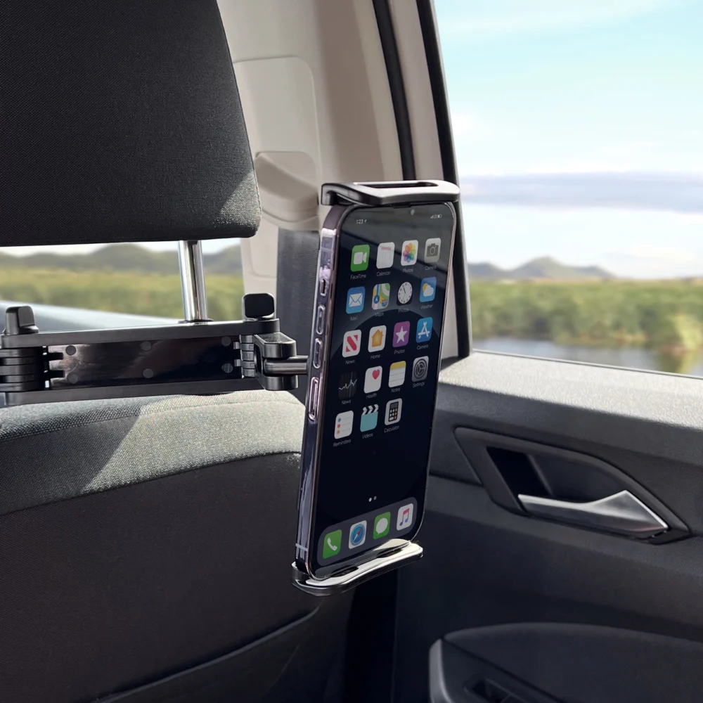 Wozinsky adjustable tablet or phone headrest holder black (WTHBK3)eng