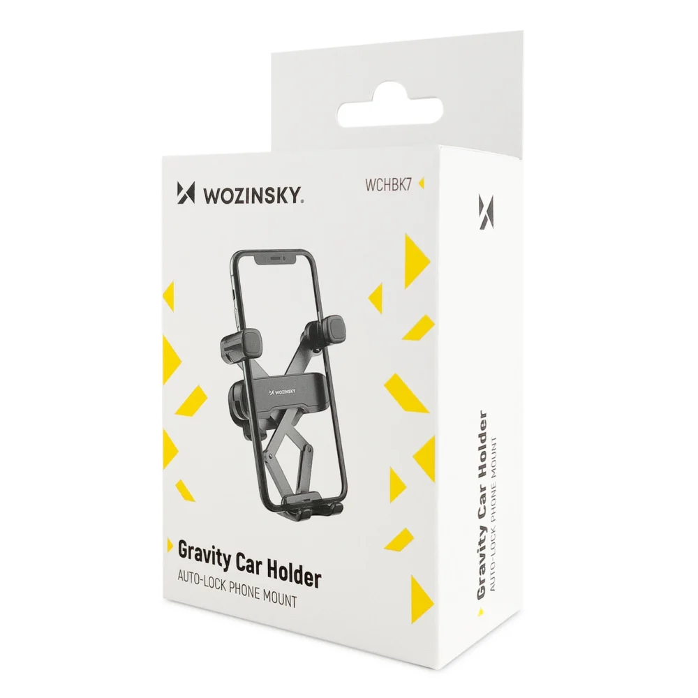 Wozinsky gravity phone holder for car grille black (WCHBK7)eng