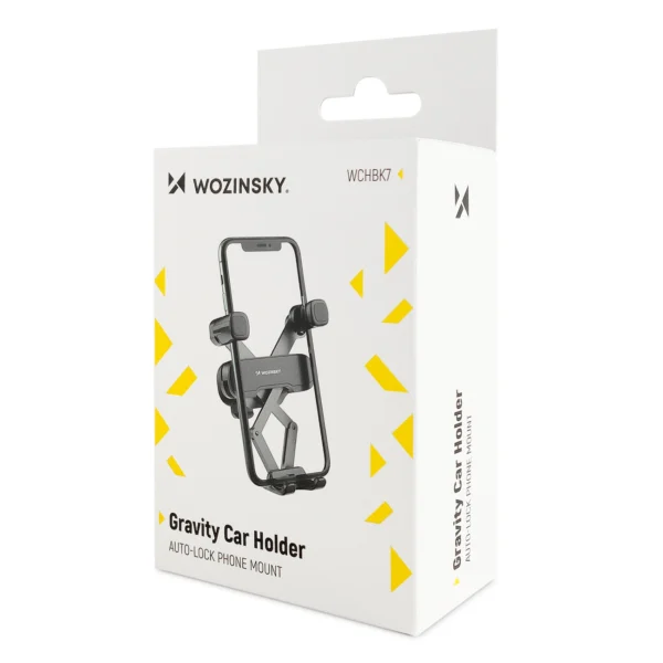 Wozinsky gravity phone holder for car grille black (WCHBK7)eng