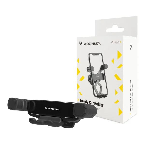 Wozinsky gravity phone holder for car grille black (WCHBK7)eng