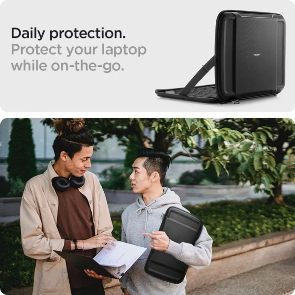 Spigen Rugged Armor Pouch Pro for 13-14'' Laptop - Blackeng