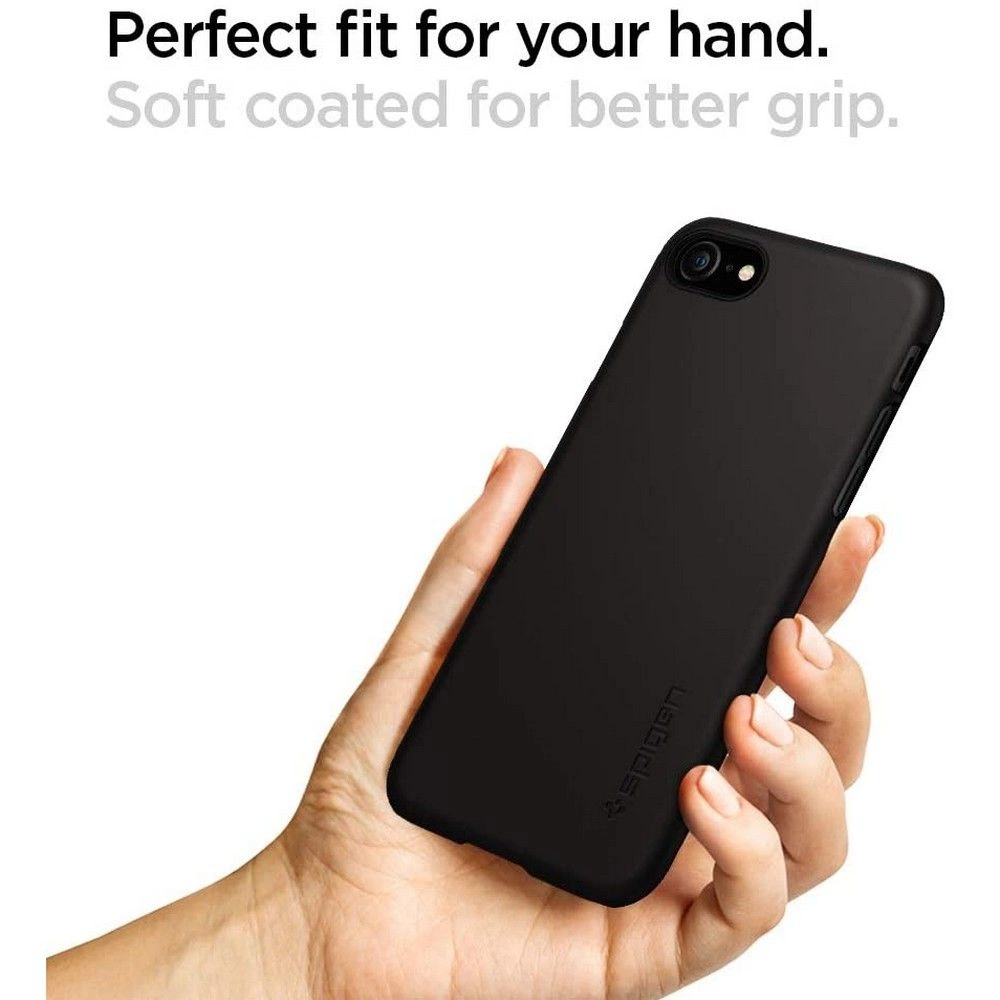 Spigen Thin Fit Case for iPhone 7 / 8 / SE 2020 / 2022 - Blackeng