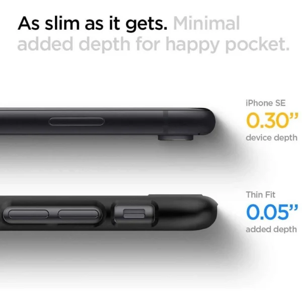 Spigen Thin Fit Case for iPhone 7 / 8 / SE 2020 / 2022 - Blackeng
