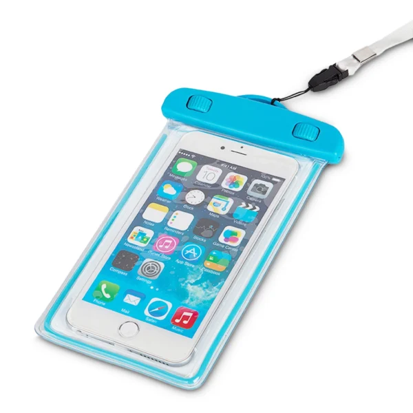 PVC waterproof phone case with lanyard - blueeng