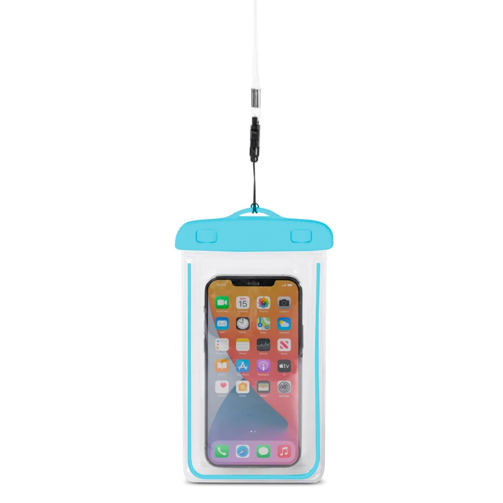 PVC waterproof phone case with lanyard - blueeng