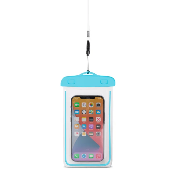 PVC waterproof phone case with lanyard - blueeng