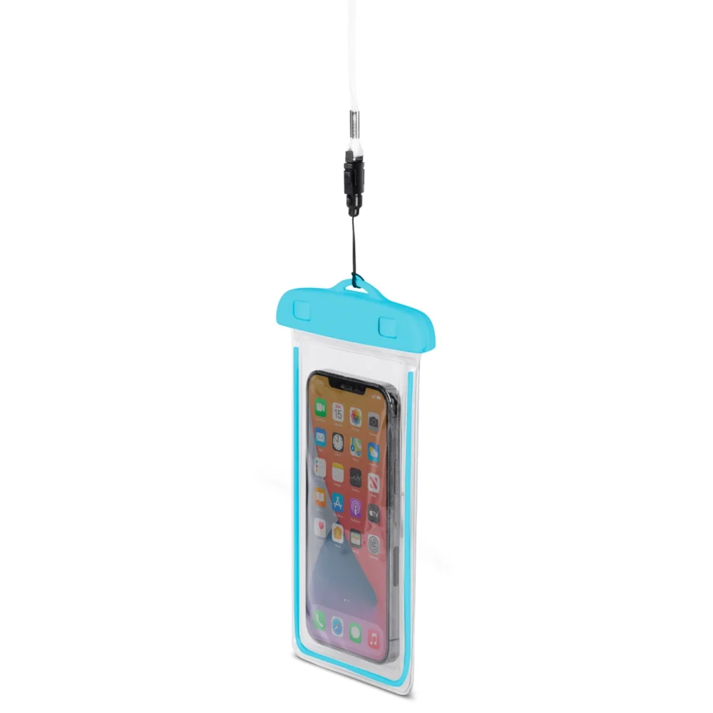 PVC waterproof phone case with lanyard - blueeng