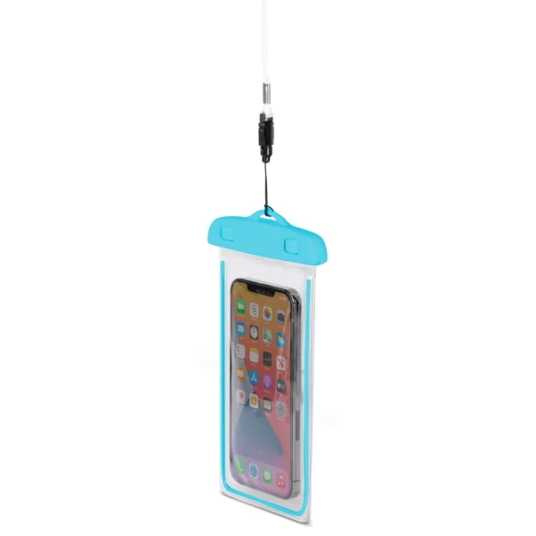 PVC waterproof phone case with lanyard - blueeng