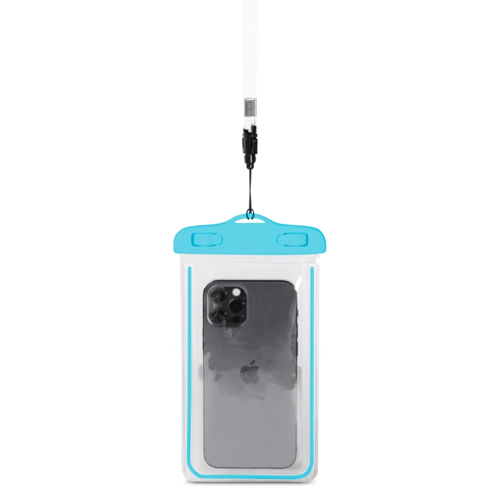 PVC waterproof phone case with lanyard - blueeng