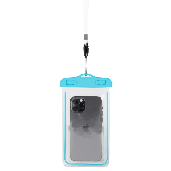 PVC waterproof phone case with lanyard - blueeng