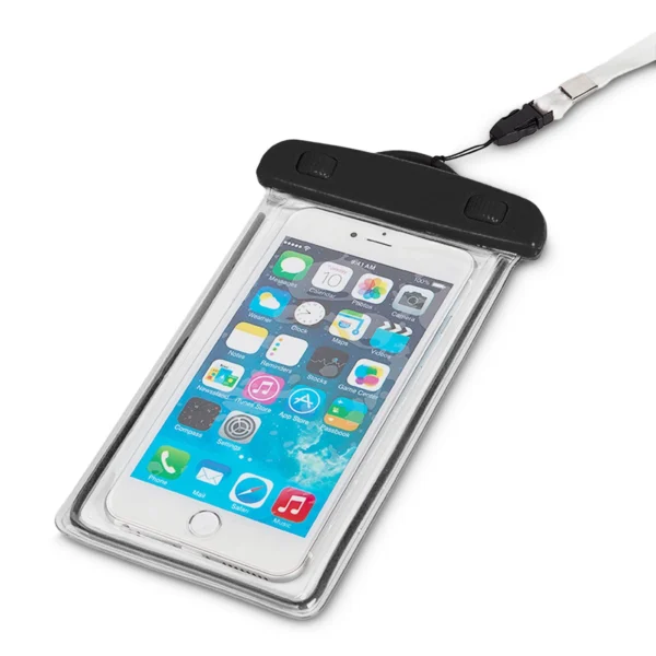 PVC waterproof phone case with lanyard - blackeng