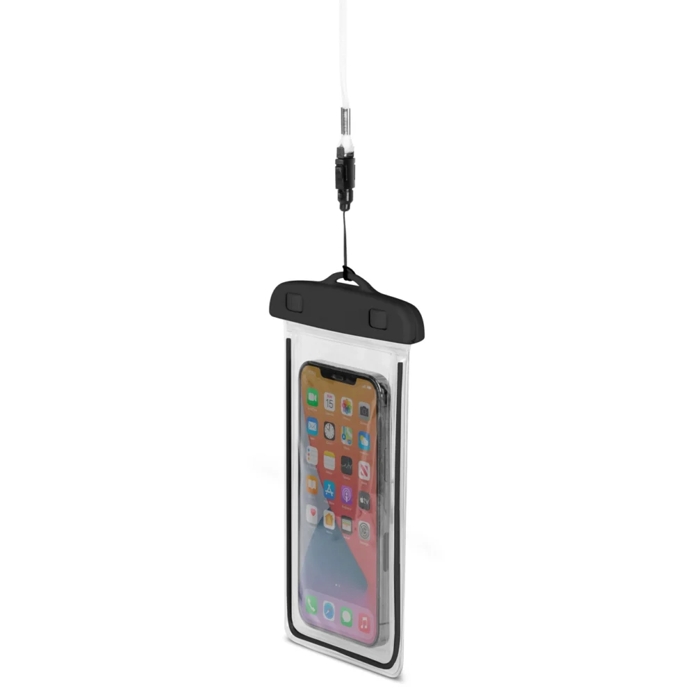 PVC waterproof phone case with lanyard - blackeng