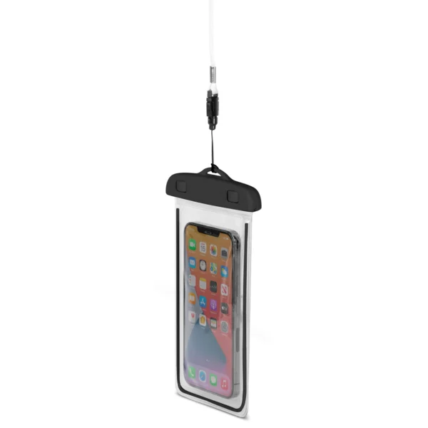 PVC waterproof phone case with lanyard - blackeng