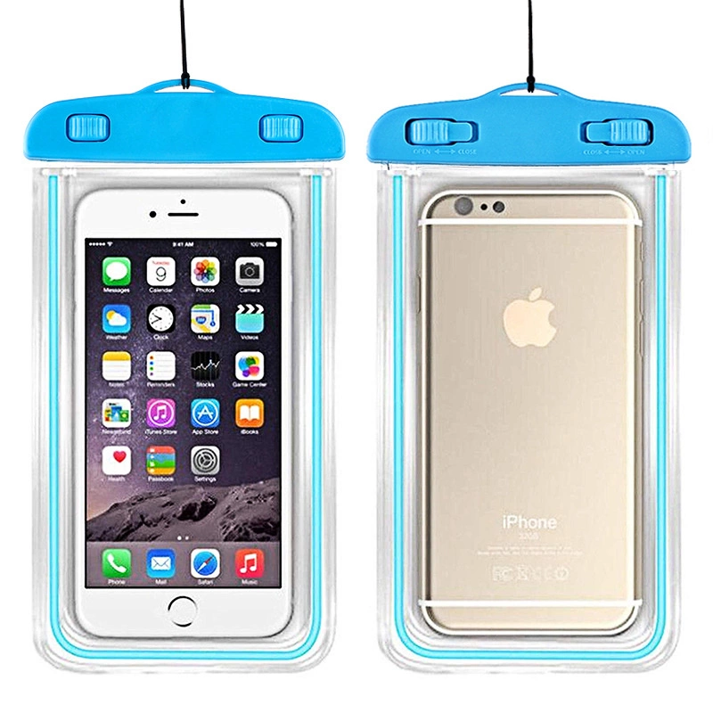 PVC waterproof phone case with lanyard - blackeng