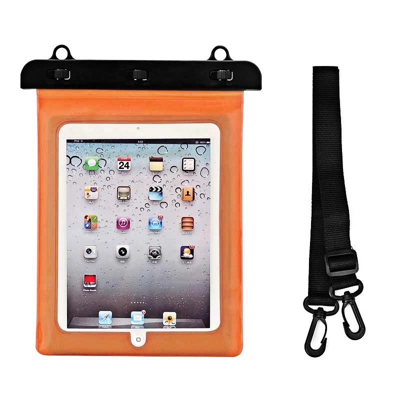 Waterproof PVC tablet case - orangeeng