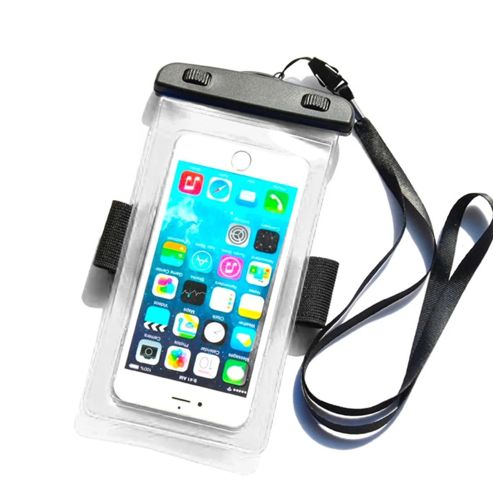 PVC waterproof armband phone case - transparenteng