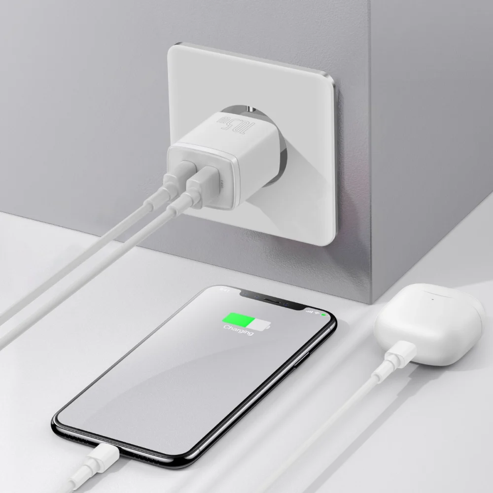 Baseus Compact charger 2x USB 10.5W white (CCXJ010202)eng