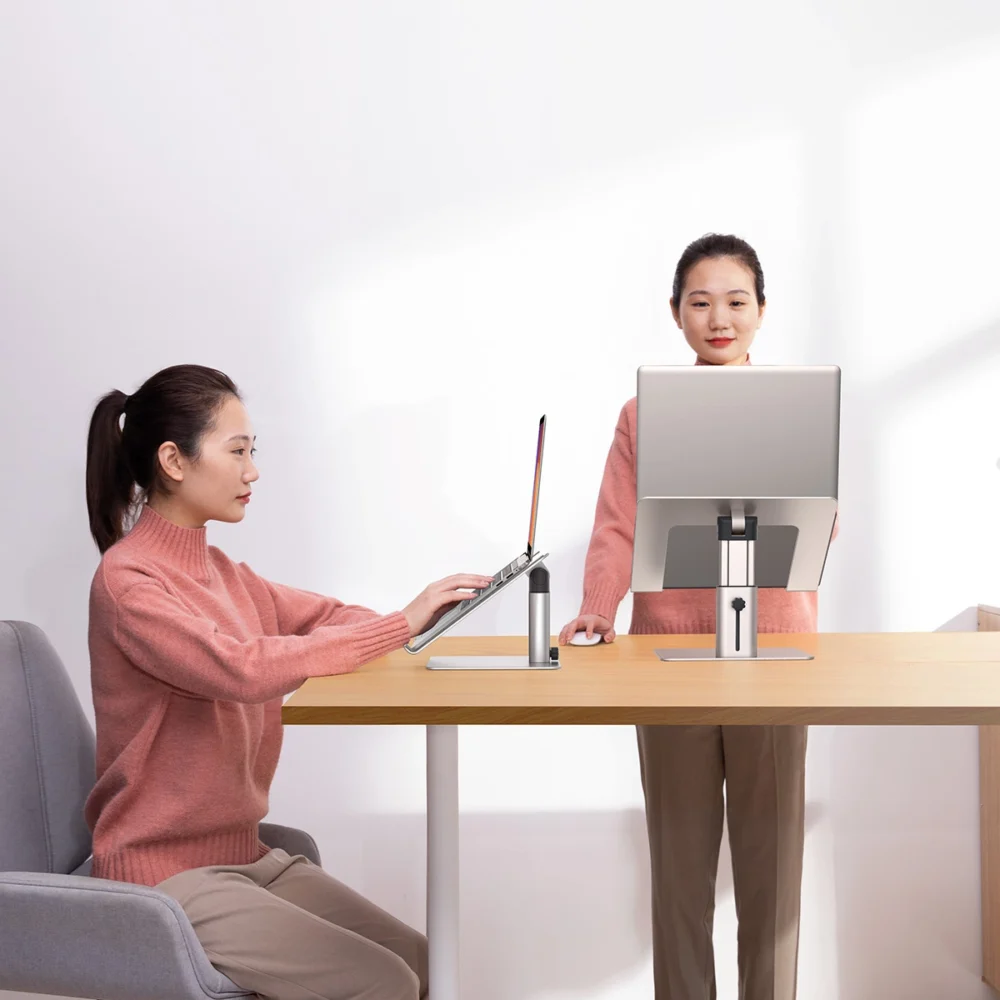Baseus stand adjustable laptop stand silver (LUJS000012)eng