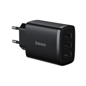 Baseus Compact charger 3x USB 17W black (CCXJ020101)eng