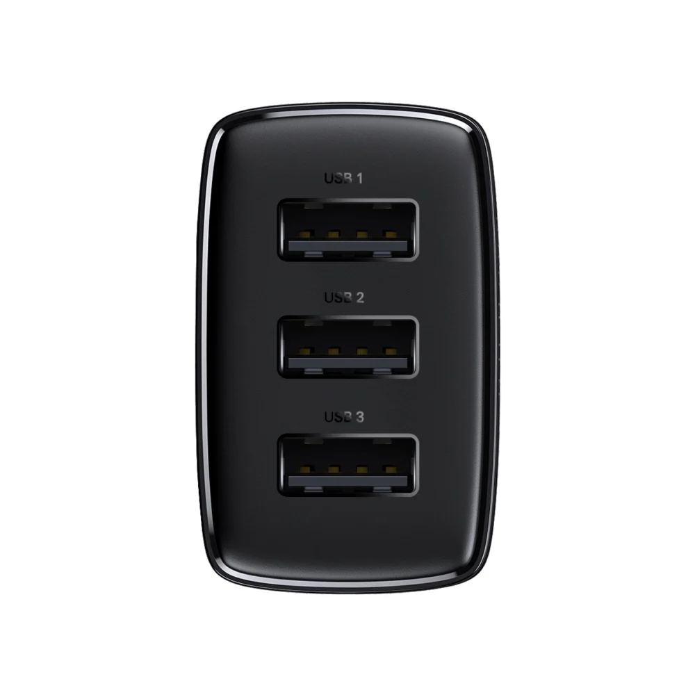 Baseus Compact charger 3x USB 17W black (CCXJ020101)eng