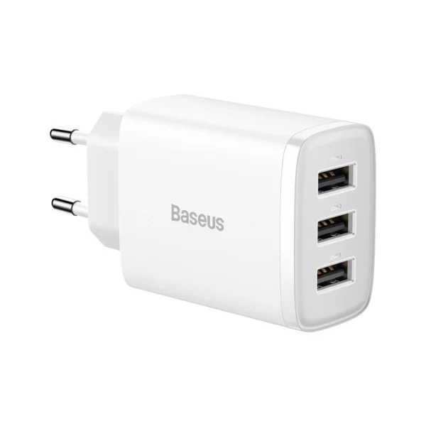 Baseus Compact charger 3x USB 17W white (CCXJ020102)eng
