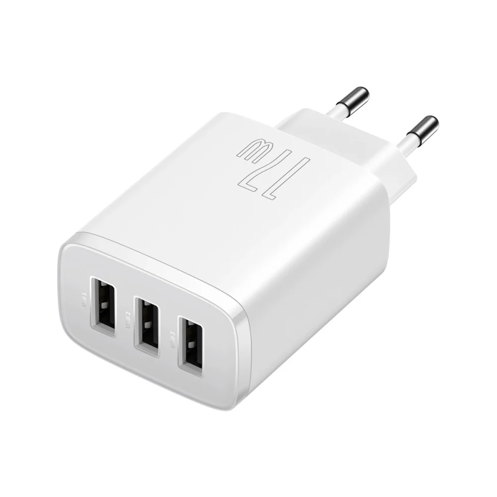 Baseus Compact charger 3x USB 17W white (CCXJ020102)eng