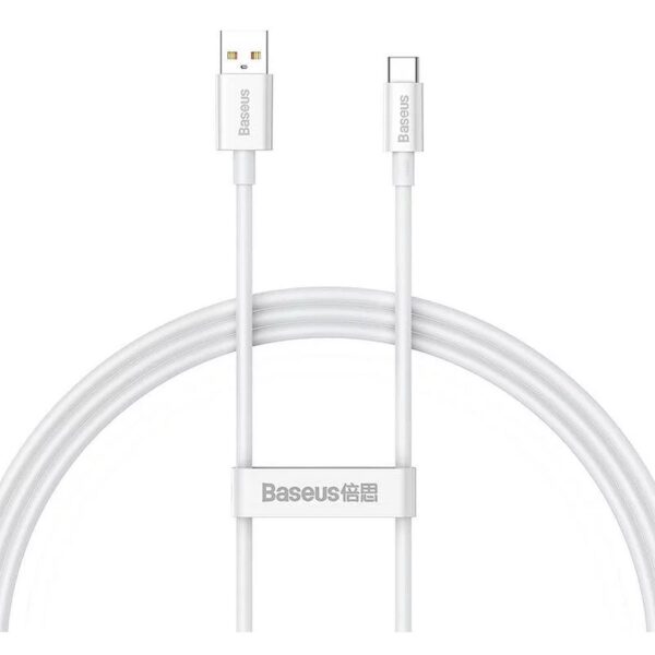BASEUS cable USB A to Type C PD 6A 100W P10320102214-00 1 m white